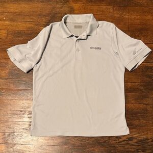 Columbia Men's PFG Gray Polo Shirt